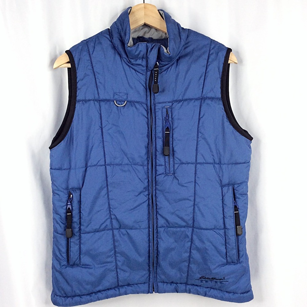 Eddie Bauer EBTEK Primaloft Quilted Puffer Vest Women's Size XS Packable Blue